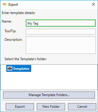 Import and Export Tags