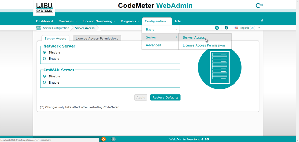 codemeter cmwan server